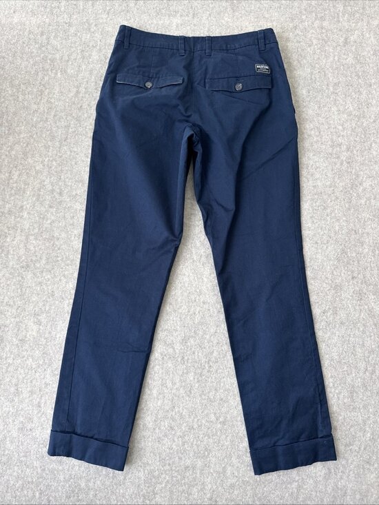 WildFang Essential Trouser Womens 0 Navy Slim Leg Ankle Length - Picture 11 of 16